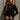 Shannon Black Ribbed Mock Neck Top - front view