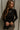 Shannon Black Ribbed Mock Neck Top - front 
