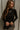 Shannon Black Ribbed Mock Neck Top - front 