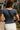 Alaina Navy Blue Short Sleeve Top -  back view