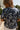 Laura Blue Multi Floral Short Sleeve Top -back view