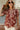 Penelope Brick & Beige Floral Top - close front view