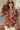 Penelope Brick & Beige Floral Top - close front view