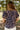 Sophia Navy & Clay Floral Top - back view