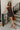 Patricia Black Striped Halter Mini Dress - full body front view