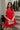 Julia Red Flare Sleeveless Mini Dress - front 