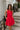 Julia Red Flare Sleeveless Mini Dress - front view