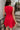 Julia Red Flare Sleeveless Mini Dress - back view