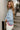 Rima Blue & Red Scallop Trim Sweater - side