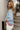Rima Blue & Red Scallop Trim Sweater - side