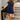 Wren Navy Flare Sleeveless Mini Dress - full body front view