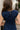 Wren Navy Flare Sleeveless Mini Dress - close back view