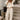 Gigi Cream Drawstring Wide Leg Pants - full body front view
