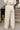 Gigi Cream Drawstring Wide Leg Pants - lower body back view
