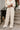 Gigi Cream Drawstring Wide Leg Pants - lower front view