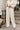 Gigi Cream Drawstring Wide Leg Pants - lower body front view