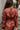 Marissa Rust Satin Floral Mini Dress - close up back view