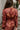 Marissa Rust Satin Floral Mini Dress - close up back view