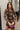 Olivia Brown Mesh & Velvet Floral Mini Dress -front iew