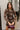 Olivia Brown Mesh & Velvet Floral Mini Dress -front iew