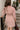 Sarah Ruse & Cream Striped Mini Dress - back view