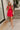 Wren Red Flare Sleeveless Mini Dress - full body front view