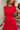 Wren Red Flare Sleeveless Mini Dress - close up front view