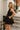 Julia Black Flare Sleeveless Mini Dress - side view