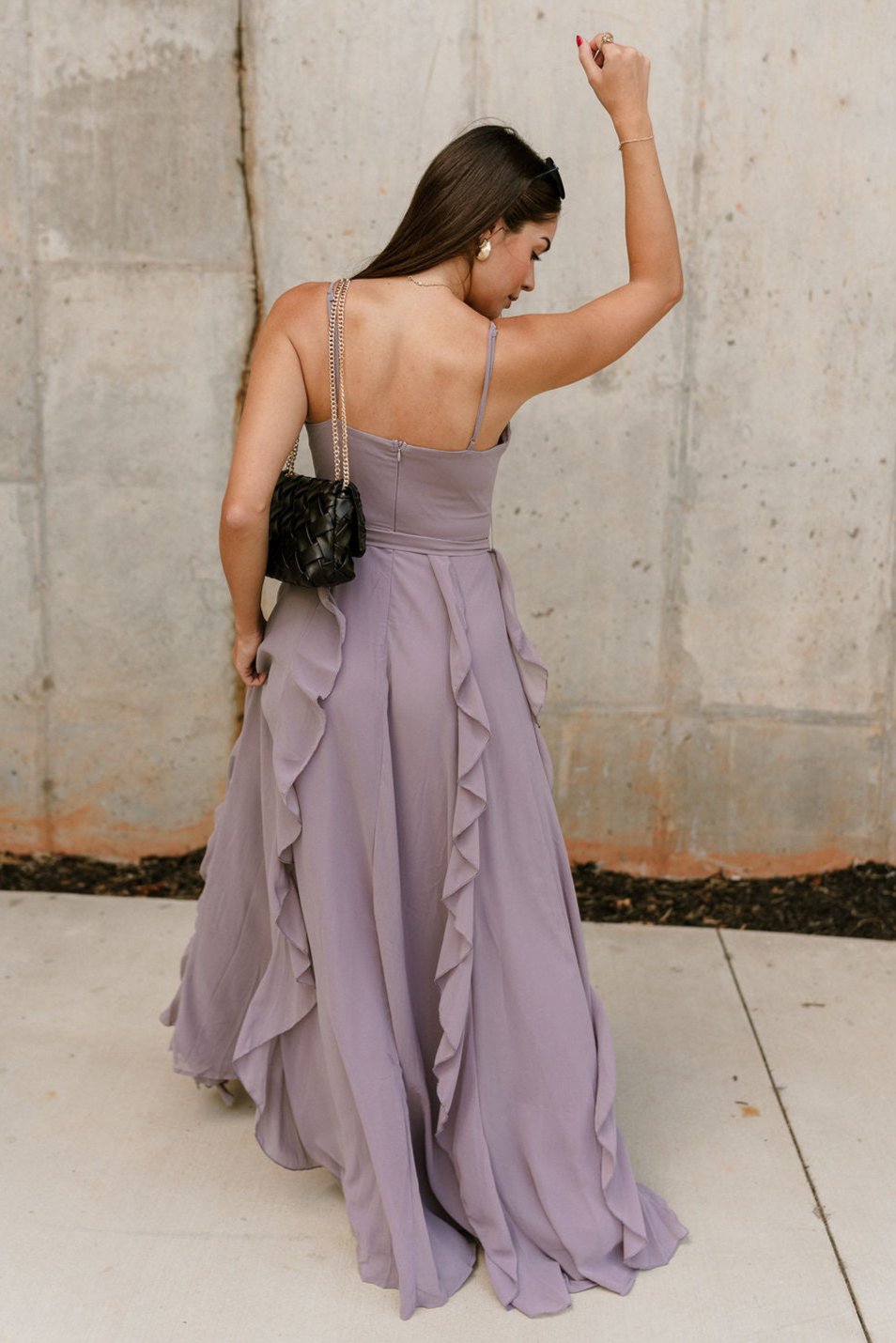gray purple dress Prom Dress Style #28628