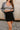 Amara Black Slit Mini Skort- front view