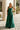 Daphne Floral Ruffle Maxi Dress - dark green - Full Front - closed slit