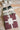 Blair Burgundy & Cream Striped Loungewear Set - flat lay of all colors