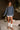 Nylah Dusty Navy Long Sleeve Sweatshirt- full body view