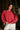 Harper Washed Red Long Sleeve Sweatshirt- top view
