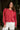 Harper Washed Red Long Sleeve Sweatshirt- front top view