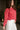 Harper Washed Red Long Sleeve Sweatshirt- close up side view