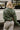 Gia Green & Lavender Quarter Zip Pullover- top back view