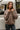 Dakota Brown Heather Quarter Zip Pullover- frontal top view