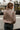 Dakota Brown Heather Quarter Zip Pullover- top back view