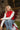Chantel Red Faux-Leather Puffer Vest- sitting view