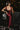 Julia Burgundy Satin Midi Dress- full body back view