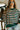 Phoebe Teal & Pink Striped Pullover - front view
