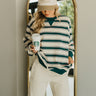 Eileen Cream Multi Striped Pullover - front view