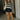 Kelcie Navy & Cream Striped Sweater - full body front view