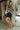 Kelcie Navy & Cream Striped Sweater - full body side view
