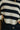 Kelcie Navy & Cream Striped Sweater - close up front view