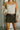 Sofie Leopard Denim Cargo Skirt -  front view