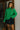 Natalia Green Cable Knit Sweater- front top view