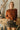 Eliza Rust Knit Long Sleeve Sweater- front top view