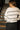 Raelyn Khaki & Black Knit Sweater- close up back view